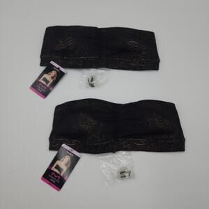 Maidenform 40974 Dream Bandeau Bra Bundle of Two Size 32